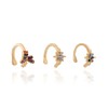 CYRA | Juego de aretes para mujer con formas de