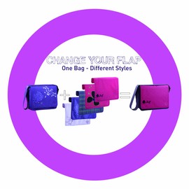 Lassig Casual Messenger Diaper Bag Patchwork Choco