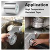 BOMEI PACK Adhesive Aluminum Foil Heat Shield Tape Barrier, Fiberglass