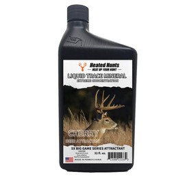 Heated Hunts Liquid Trace Mineral Concentrate for Whitetail Deer, 32oz - Color: Cherry
