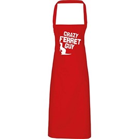 Hippowarehouse Crazy ferret guy Apron kitchen cooking painting DIY onesize adult