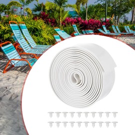 Generic Chair Vinyl Strap Replacement Straps Easy to Install,Lawn Chair Repair Straps 2" Wide x 10ft Long for Patio Chairs Furniture, White