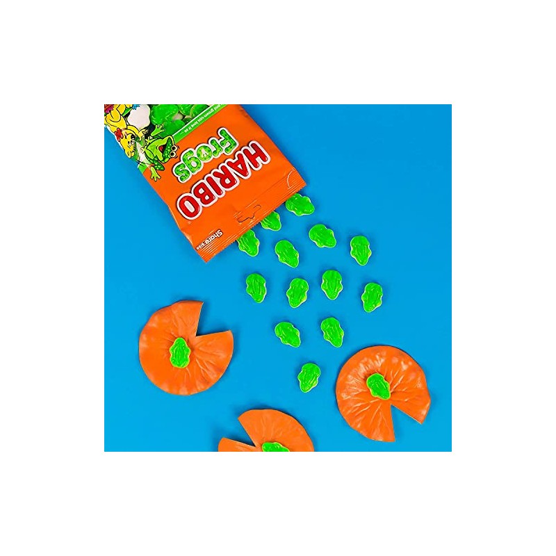 Haribo Frogs Gummies 12 Pack Case of 5oz Bags