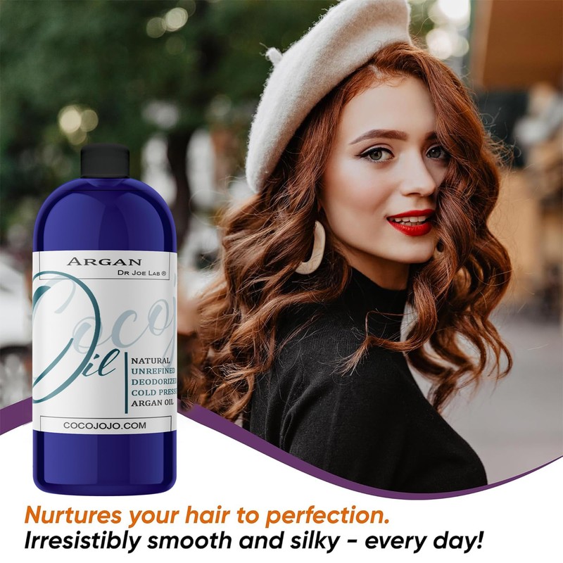 Cocojojo Deodorized Argan Oil for Hair Treatment Oils, Pure Argan