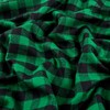 Kaufman Mammoth Flannel Buffalo Check Medium Green, Fabric by the