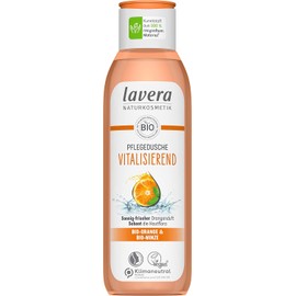 lavera Vitalising Shower Gel – Organic Orange & Organic Mint – Natural Cosmetics – Vegan – Shower Gel – pH Neutral – Cleans Particularly Gently – 1 x 250 ml