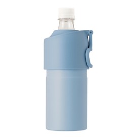 Atlas ABIB-EBB Plastic Bottle Holder, Water Bottle, Cold Insulation, 16.9 fl oz (500 ml), 650 ml, Vacuum Insulated, Baby Blue, Foldable, Handle Included, Bottle-In Bottle