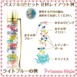 Princess-style Herbarium Ballpoint Pen Kit, Hobby, Crafts, Beads, Accessory Parts, Accessory Kit, Flower Material, Handmade Kit, Pastel Colors, Set of 3 Colors