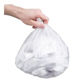 High Density Trash Bags, 17W x 18L inches, 4 Gallon, 6 Micron, Clear, 2000/Case