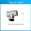 ODYSUNRAL Boat Handrail Fitting 90 Degree Tee Rail for 1