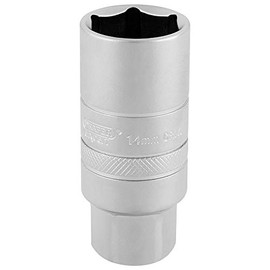 Draper 16777 3/8-Inch Square Drive 14 mm Thread 6 Point Satin Chrome Spark Plug Socket