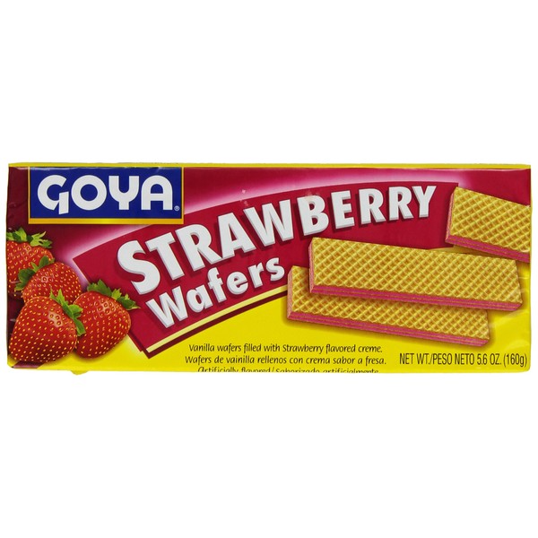 Goya Wafer Strawberry Cookies, 5.6-Ounce Units (Pack of 30)
