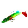 4 Pieces Soft Fishing Lures for Bass Lead Head Jigs