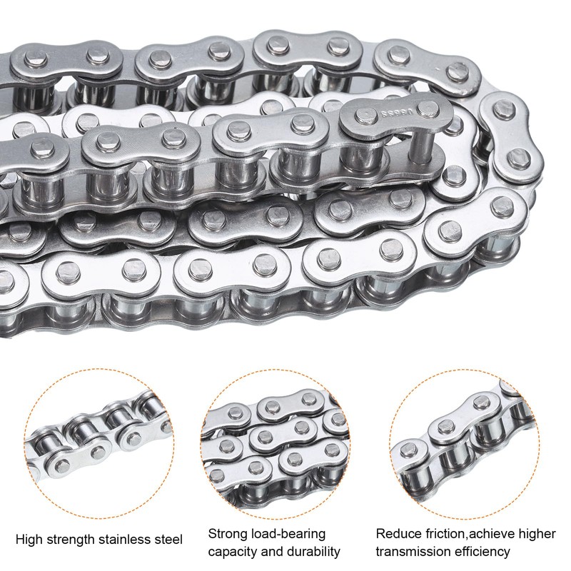 sourcing map #41/ DIN/ISO 085 Roller Chain 3 Feet 1/2"