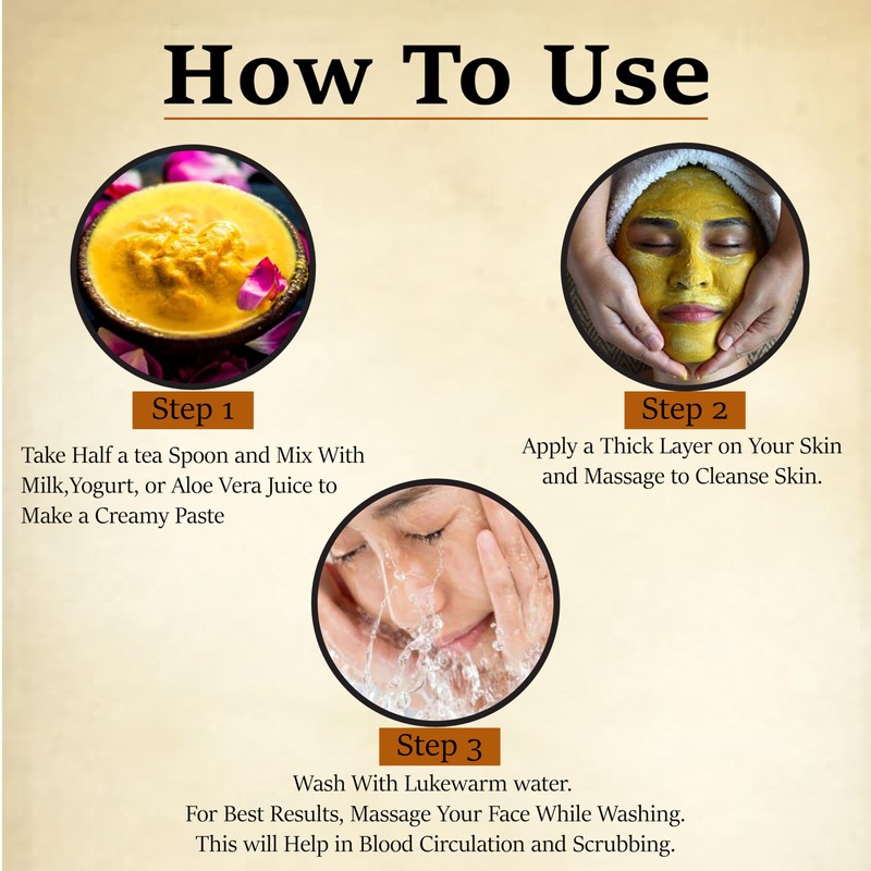 Ubtan Powder by mi nature | Turmeric, Barley, Chickpeas, Neem,