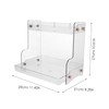 KICHOUSE 2-Tier Cosmetic Storage Organizer Wall-Mounted Vanity Organizer for Bathroom