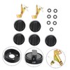 CORHAD 5pcs Gas Stove Knob Replacement for Kitchen Cookers Easy