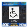 Pavement Stencils - 21 inch - Handicap - ADA Stencil