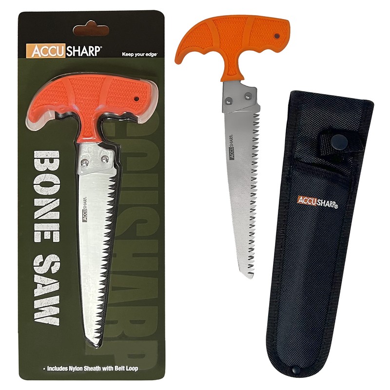 AccuSharp Bone Saw, Heavy Duty Pack Saw for Hunting, Camping,