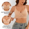 Simness Bra for Women, Seamless Deep V Wireless Smooth Bra