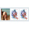 2 Sheets Temporary Fish Tattoo Japanese Koi Tattoo with Cherry
