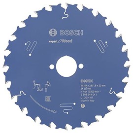 Bosch Professional 1x Expert for Wood Circular Saw Blade (Wood, Saw Blade Diameter 184 x 30 x 2.6 mm, 24 Teeth, Circular Saw Accessories)
