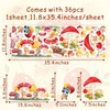 Nursery Wall Sticker Mushroom Wall Art Stickers Cute Rabbit Bear