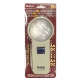 Ultra-Optix UltraOptix Aspheric LED Lighted Magnifier 5 x