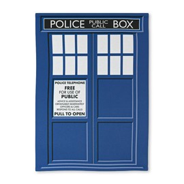 getDigital Police Call Box Tea Towel Absorbent Kitchen Towel with Science Fiction Motif 100% Cotton 50 x 70 cm
