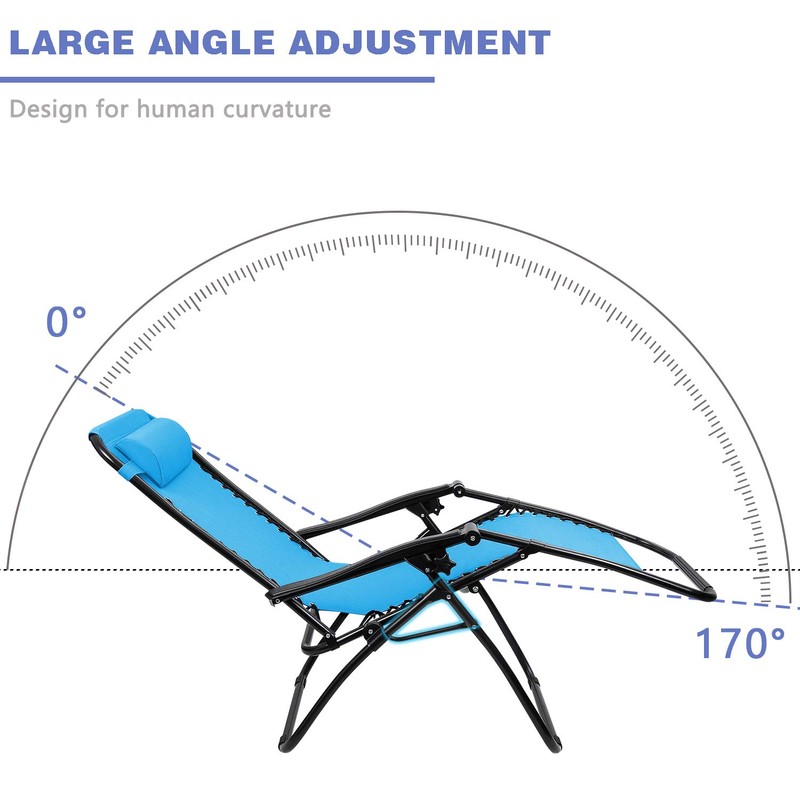 Homall Zero Gravity Chair Adjustable Folding Lawn Lounge Chairs Outdoor