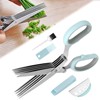 Herb Scissors 5 Blade Kitchen Salad Scissors Set with Herb