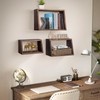 idee-home Bathroom Floating Shelves for Wall, Wood Farmhouse Decorative Wall