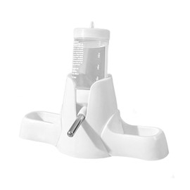 Tiardey Hamster Water Bottle Leak Proof 80ml Water Bottle with Double Bowl Base for Small Animals in Cages or Habitats