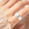 Smart Health Ring Silver Pedometer Waterproof Body Temperature Monitoring Sleep