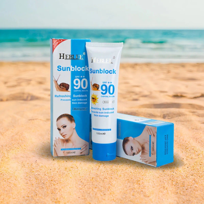 Heblee Protector Solar Baba Caracol Spf Waterproof Uva Uvb Fórmula
