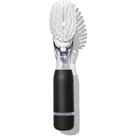 OXO Good Grips - Cepillo para Polvo de Limpieza para Platos dispensador de jabón, Cepillo para Polvo de Limpieza para Cocina