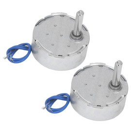 2 Pcs AC Synchronous Motor 50TYC 5 to 6 RPM CCW CW Large Torsion Low Noise Turntable Motor AC100‑127V