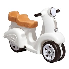 Step2 Ride Along Scooter – Ride On Toy with Vintage-Style Design, Toddler Scooter with Four Wheels for Extra Stability