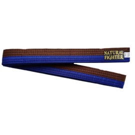 MMASPORT The Fight Evolution Karate Judo Aikido Taekwondo Basic Cotton Belt (Blue/Brown, 260)