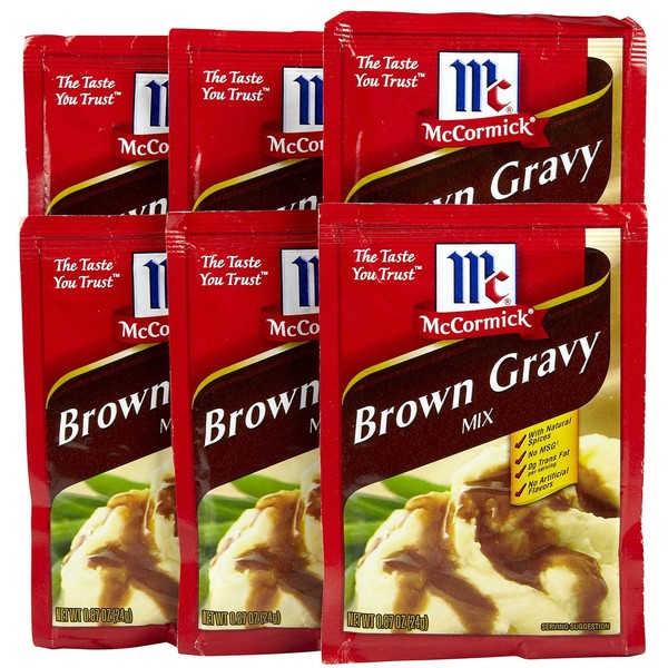 McCormick Brown Gravy Mix - 0.87 oz - 6 pk