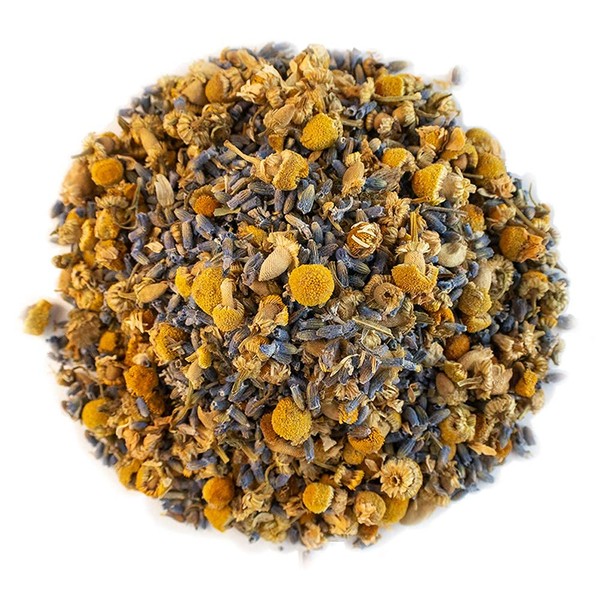 Organic Positively Tea Company, Lavender Chamomile, Herbal Tea, Loose Leaf, 16 Ounce
