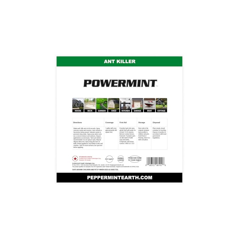 Powermint Peppermint Oil Ant Killer Spray (1 Gallon)