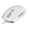 MARSGAMING Gaming MMGW White Gaming Mouse RGB Flow Non-Slip Mac/Windows/Linux