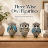 Set of 3 Owl Figurines – Hear No, See No,