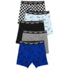 Carter's Boy's 5-Pack Cotton Boxer Briefs (Checkers/Black/Grey/Blue Bike, 6-7)