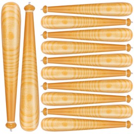 durony 12 Pack Baseball Bat Inflates 29.5 Inch Inflatable Baseball Bat Wood Grain Inflatable Baseballs Party Supplies for Sports Carnival Birthday Party Favors Decorations Prizes