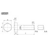 Osato Uniqlo Hex Bolt, Full Thread, 0.2 inch (4 mm)