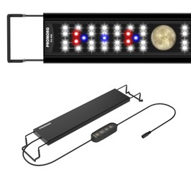 PRONORO Aquarium Light, LED Full Spectrum Freshwater Aquarium Lights, Daylight/Moonlight Mode and stepless dimmable, Fish Tank Light with 6h/9h/12h Timer and Auto ON/Off (M 24-29 in)