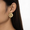 Chunky Gold Earrings for Women Trendy 18k Gold Stainless Steel
