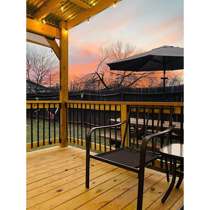 Fojely 51 Pack Deck Balusters 32.25"x1" Strip Baluster, Black Metal